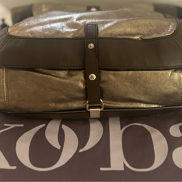 Kooba Gold Metallic Shoulder Bag. Hand crafted from the finest quality leathers - Picture 8 of 9